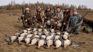 Охота на гуся в Белоруссии и новогодний рецепт его приготовления. Epic Goose hunting!