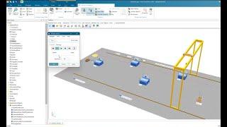 Tecnomatix Plant Simulation Tutorial: How to create a simple crane control