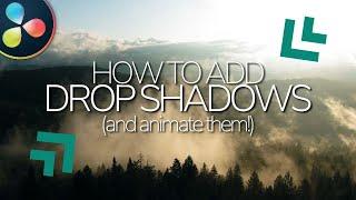 How to add DROP SHADOW TO TEXT and ANIMATE in Davinci Resolve FREE