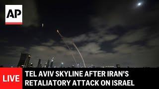 LIVE: Tel Aviv skyline after Iran's retaliatory missile attack on Israel
