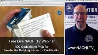 Free Live NACHI.TV Webinar: ICC Code Exam Preparation with IRC Code Flashcards