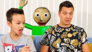 ПАПА играет в BALDI в Реальной Жизни   BALDI'S BASICS in Education And Learning