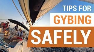 How to SAFELY Perform Jibe Maneuver - Controlling the BOOM in Downwind Transition