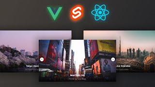 Build An Image Slider with Vue, Svelte and React.js | Quick Tutorial