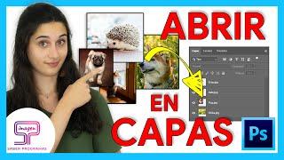  Importar varias IMÁGENES en CAPAS en Photoshop