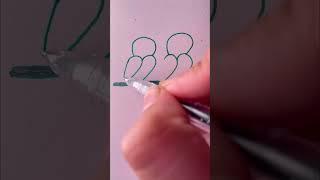Easy rules to draw a birds #art #shorts