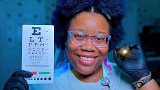 ASMR Nurse Eye Exam | Eye Chart Test, Follow My Instructions, Follow the Light, Color Test