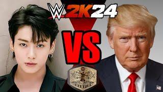 Donald Trump (c) vs Jungkook for CELEBRITY CHAMPIONSHIP