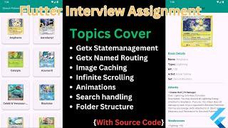 Flutter Pokémon Card App with Search, Pagination & GetX | Build a Stunning App with API Integration