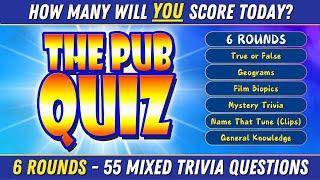 55 Epic TRIVIA NIGHT PUB QUIZ Questions – 6 Fun Rounds!