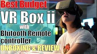 Unboxing/Review Best budget VR BOX v2.0  3D with Bluetooth remote controller  | techforall [2017]