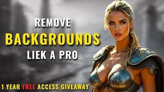 Remove & Edit Backgrounds Like a PRO For FREE | AI Arty | 1 Year Free Giveaway