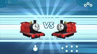 Superstar Racer who will win - James vs James vs Thomas vs Percy vs Emily - Go Go Thomas