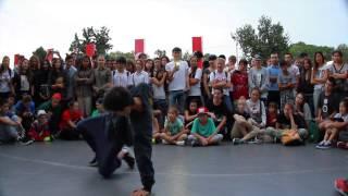 Summer Funky Summit 2014 | Hip-Hop Beginners 1/4 Battle | Kenzhik vs Anetta