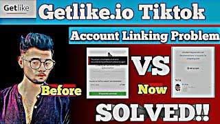 Getlike Earning Problem | TikTok Account Not Linking | Solved