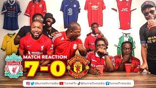 Liverpool 7-0 Manchester United | Full Fan Reactions | Gakpo Nunez Salah Firmino