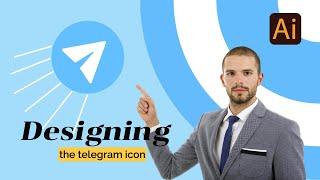 How to make the Telegram logo | adobe illustrator