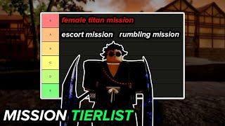 THESE Are The *BEST* MISSIONS in ROBLOX Attack on Titan Revolution