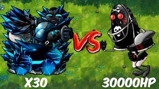 PVZ 1 Fusion Challenge! 300 Plants Fusion VS 30000 Black Olive Tall-nut Zombie - Who Wiil Win?