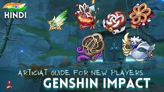 (Hindi) Genshin Impact Artifact Guide For Beginner 2023