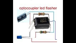 Led Flasher Using Optocoupler