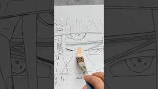 Itachi Uchiha coloring (part- 2) #art #animedrawing #shorts #itachiuchiha