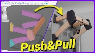 Push&Pull - a 3D design technique #fusion360