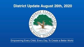 Enterprise Elementary School District Update August 26th, 2020