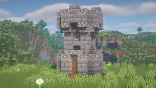 Beautiful small medieval tower in MINECRAFT