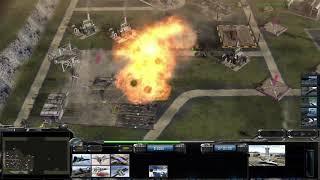 Command and Conquer: Generals |  Contra 009 | USA Boss General 1v2v3 | 1