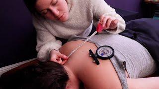 {Natural Speaking ASMR} KST Chiropractic Nervoscope, Pen Adjustments, ABC treatment