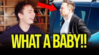Elon has NIGHT TANTRUM after HIS OWN APP ROASTS HIM