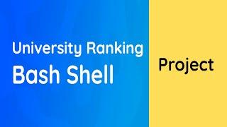 Linux Data Science Project #1: How to Analyze US University Ranks at Linux Command Line?