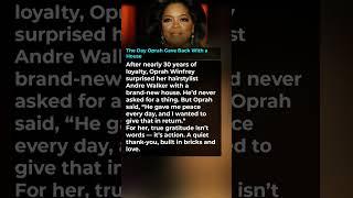 The Day Oprah Gave Back With a House #hollywoodbuzz #celebrity #hollywood #news