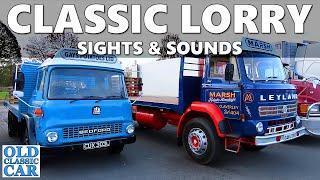 See & hear old lorries (Leyland, Bedford, ERF, Foden etc) that met up nr Whitchurch in Shropshire