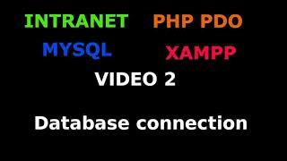 DATABASE PHP PDO MYSQL connection