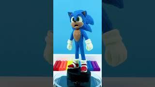 SONIC  timelapse. Plastilina Tutorial. With Polymer Clay #shorts