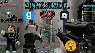 ZOMBIE SURVIVAL EPIC WIN - NEW UPDATE and NEW MAP POWER CLIFF | Zombie Survival Gmod on @Roblox