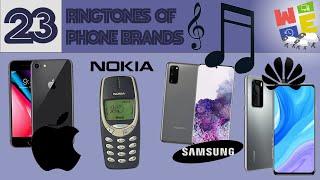 23 RINGTONES OF VARIOUS PHONE BRANDS