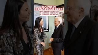 #DavidDiDonatello2025, #Geppi Cucciari scherza con il Presidente #Mattarella