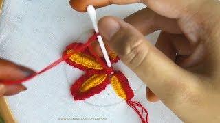 Sewing Hack with Cotton Bud|Hand Embroidery amazing Tricks #13|super easy cast-on embroidery trick