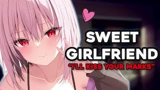 Sweet Girlfriend kisses the marks she left on you! Roleplay ASMR