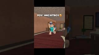 Mm2 Hitbox is Crazy #roblox #murdermystery2 #mm2 #hitbox #funny