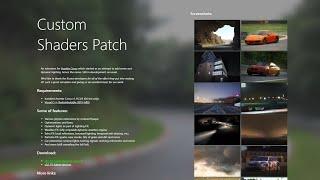 Описание настроек Custom Shaders Patch для Assetto Corsa.