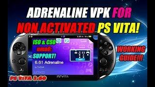 ADRENALINE FOR NON ACTIVATED PS VITA! Supports PSX, ISO, CSO uma0: Micro SD Card!