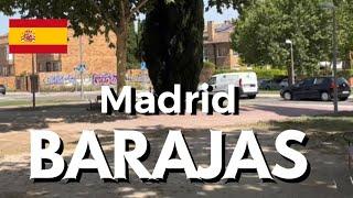 BARAJAS - The Quietest Vicinity in Madrid? | 4K Walking Tour | Travel Vlog