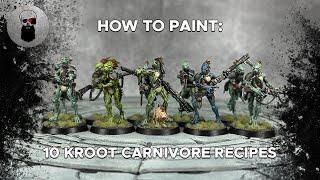 Contrast+ How to Paint: 10 Kroot Carnivore Flesh Recipes