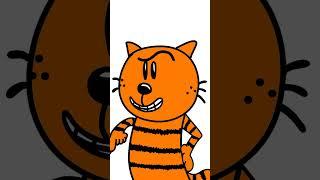 How EVIL can one CAT be?!  #dogman #dogmanmovie #flipaclip #animation #2d #cartoon #dreamworks #cat