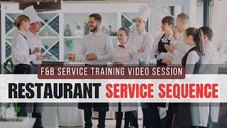 Fine Dining Restaurant SERVICE SEQUENCE I Table Service I F&B Service Knowledge I Waiter do's & dont