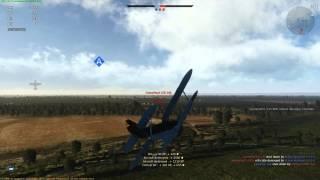 War Thunder - I-153P Chaika Gameplay (9 kill flyout)